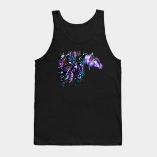 Watercolor Galaxy Horse Tank Top